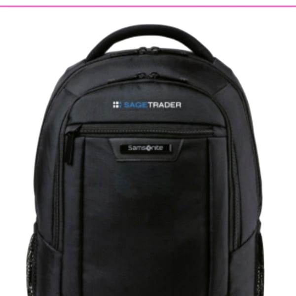 Custom artwork proof on black backpack using DTF printing Miami
