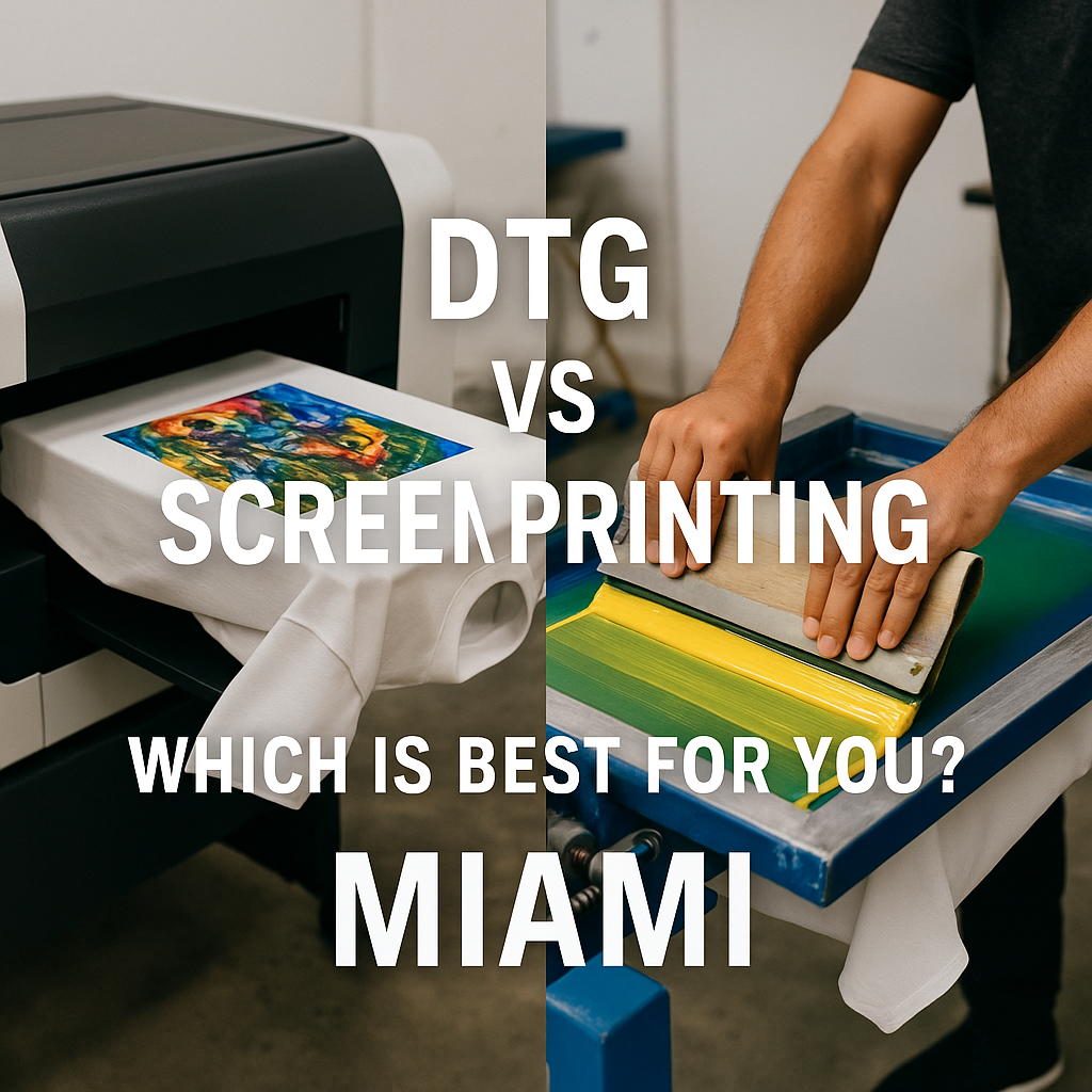 DTG Vs Screen Printing In Miami